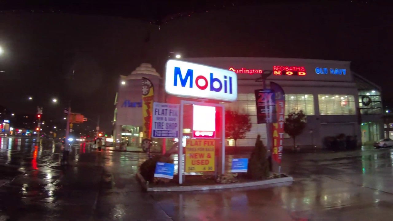 NYC Rain Walk | Queens Boulevard, Rego Park (November 18, 2019) - ASMR