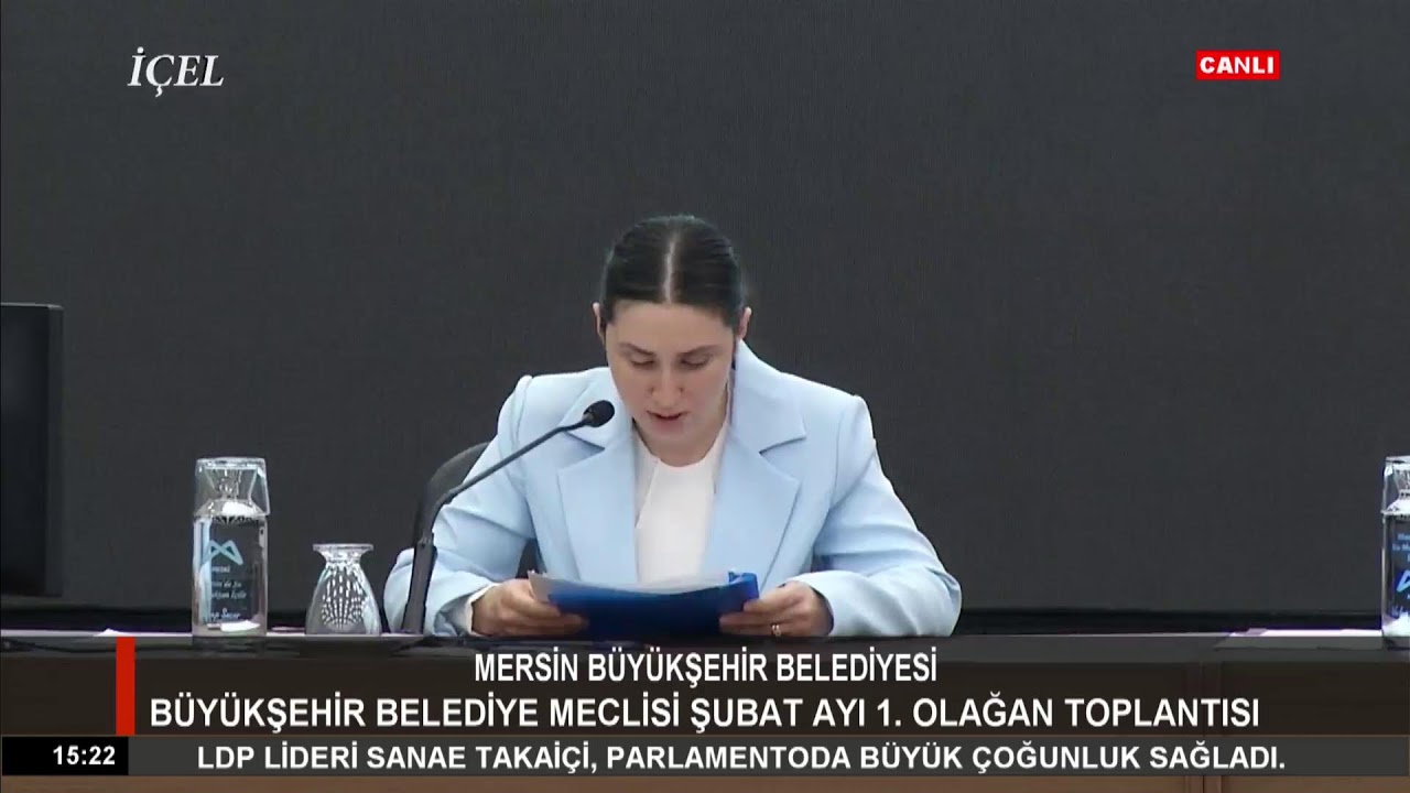 #Canlı 09.02.2026 Mersin Büyükşehir Belediyesi – Meclis Toplantısı Şubat Ayı Birinci Birleşimi