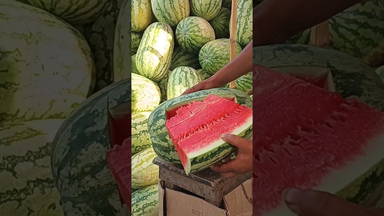 Amazing Watermelon cutting skills in Bangladesh 😱 