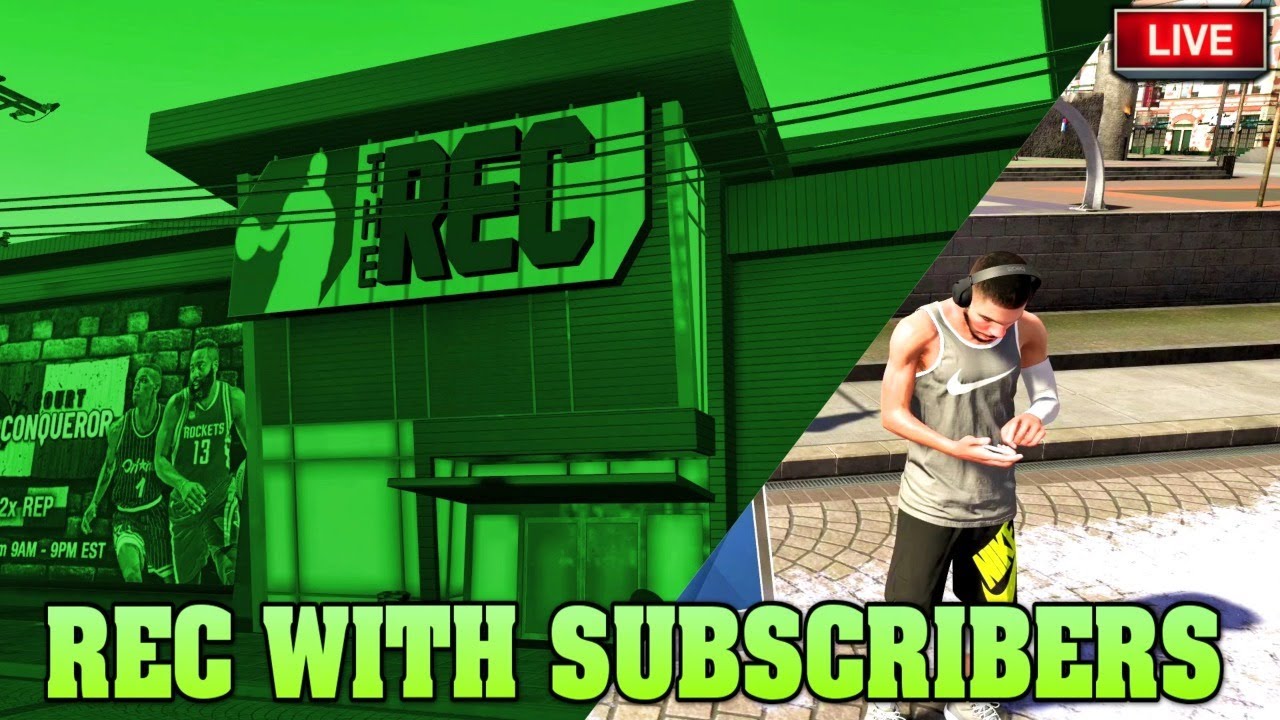 LIVE AT THE REC WITH SUBSCRIBERS! NBA 2K20 GOATSQUAD LINKS UP
