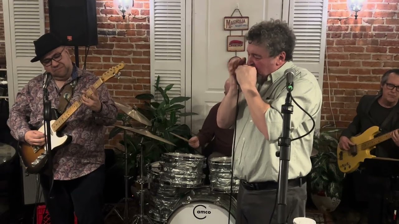 Jimmy Reed's - Bright Lights, Big City performed by Dan Devins and The Blues Delegation @ Gumbo's