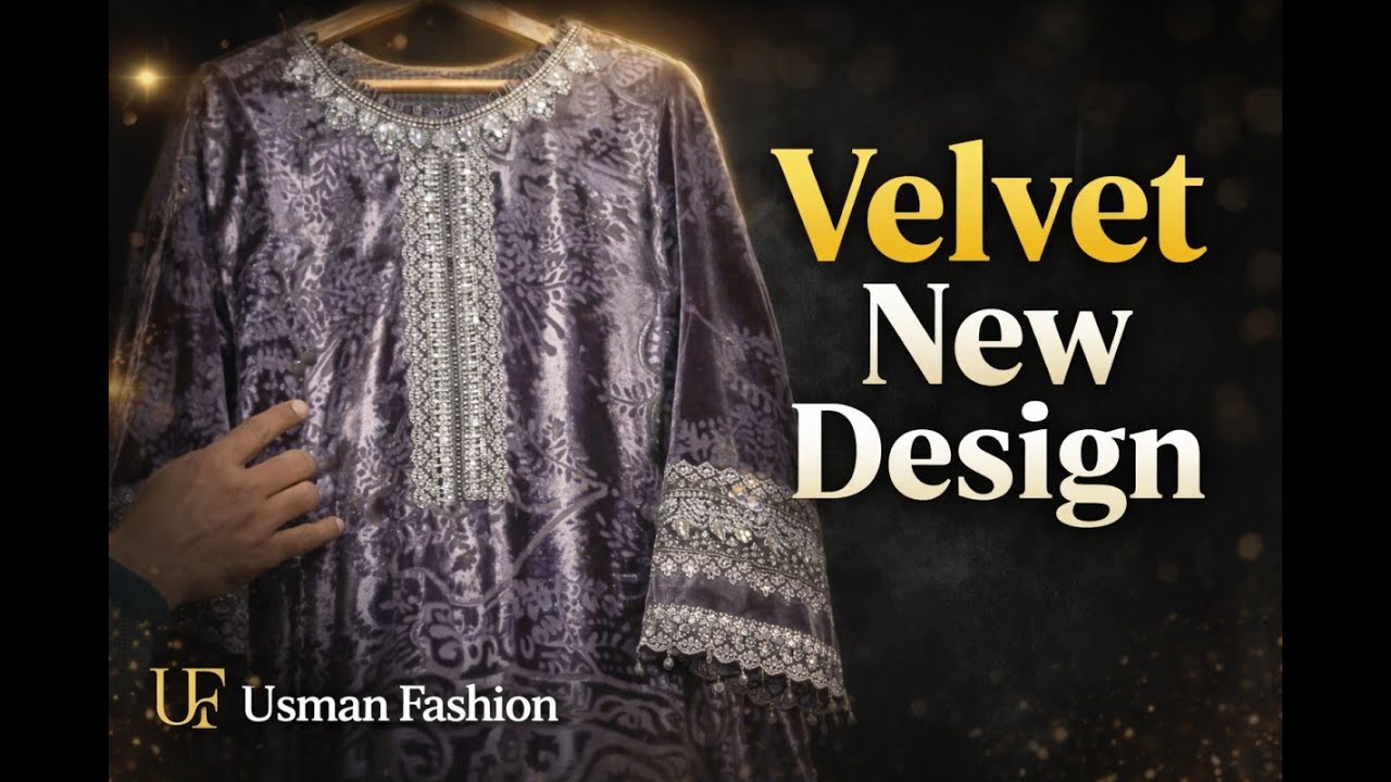 Nureh Ballerina Full Velevt Catalog stitching video #usmanfashion #nureh #velvetdress