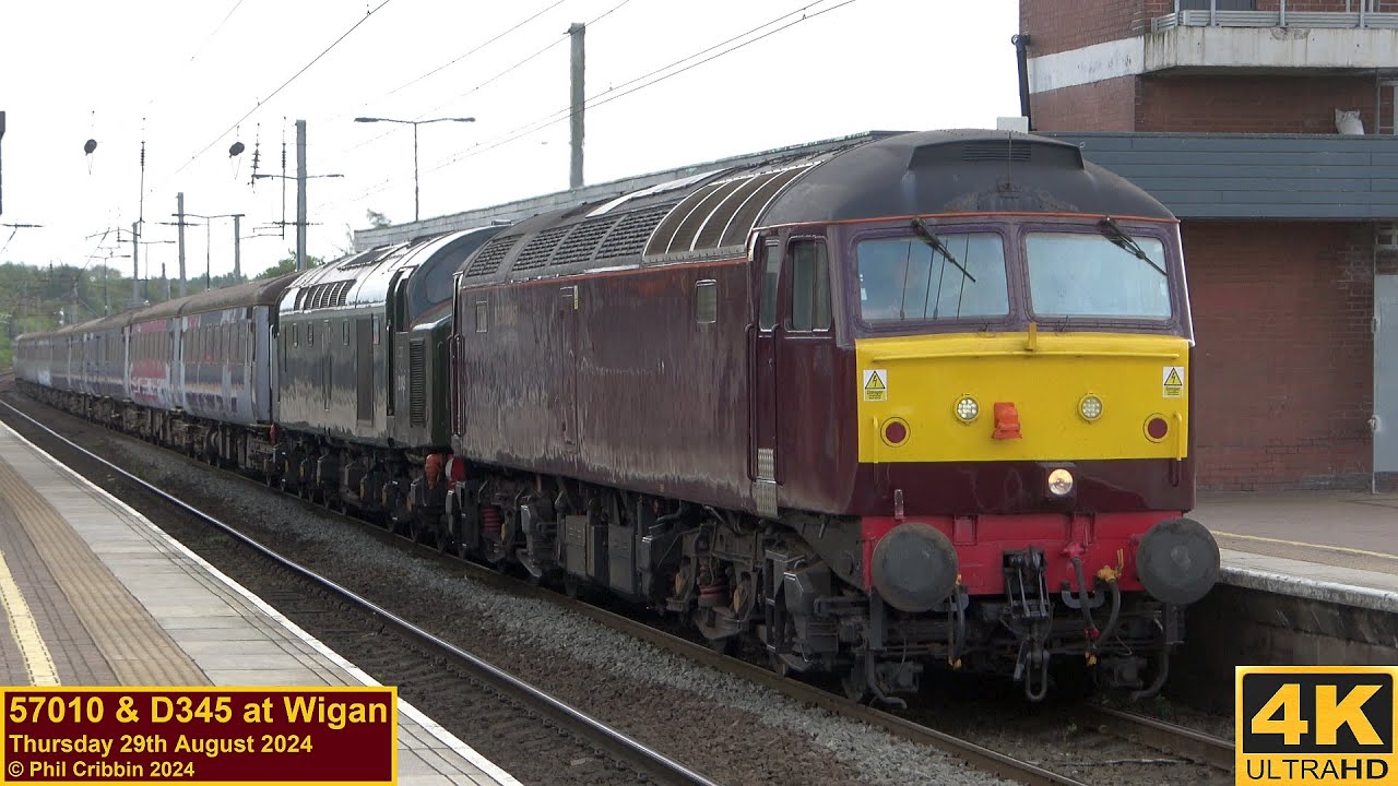57010 & D345 at Wigan - 29th August 2024