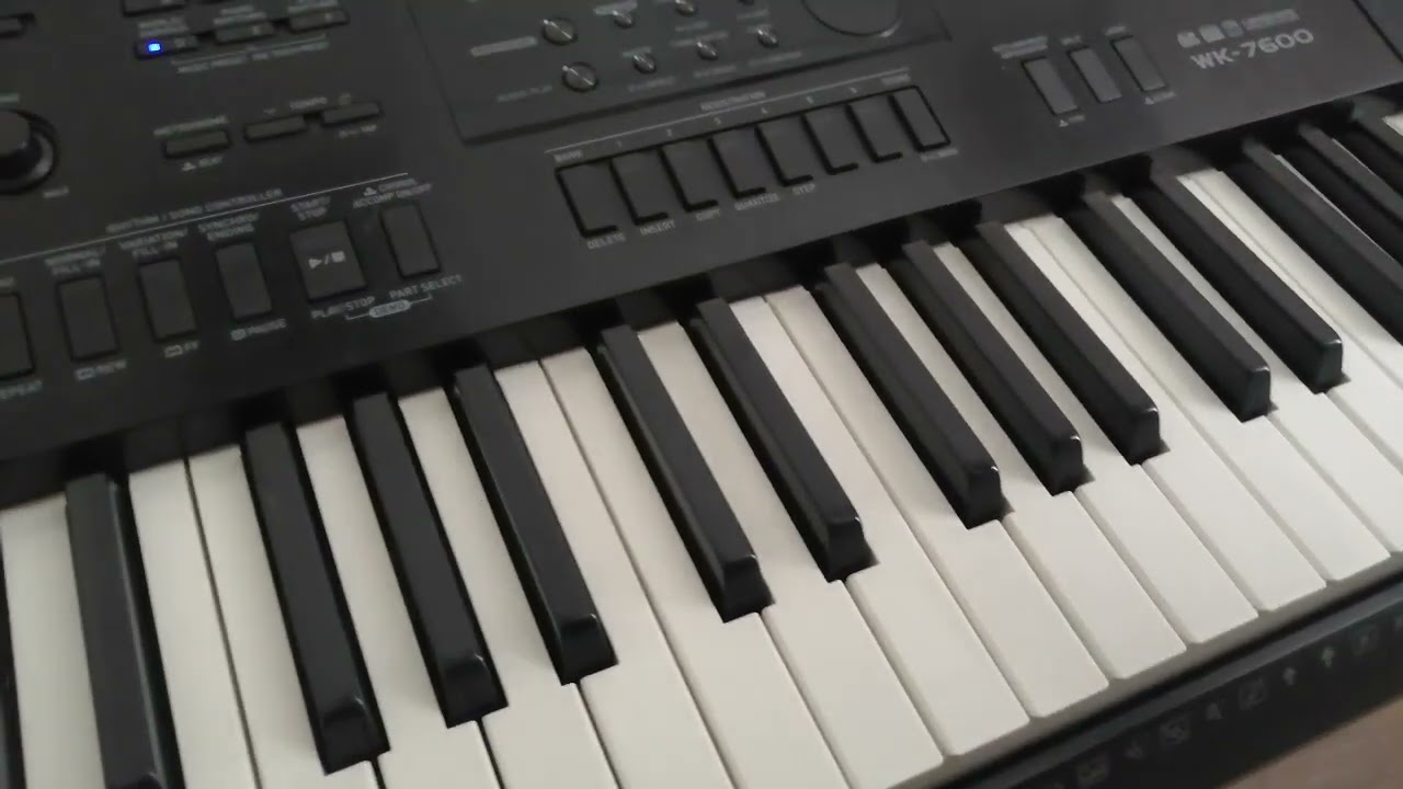 Casio WK - 7600  Наложение звука