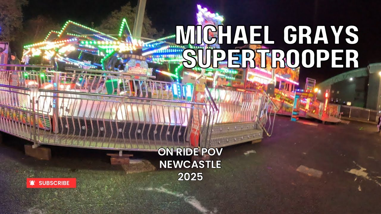 Michael Grays Super trooper on ride POV Newcastle winter wonderland 2025 