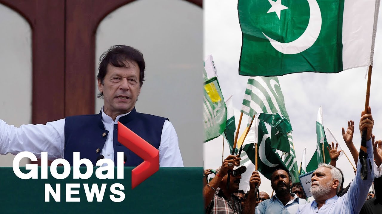 Pakistan PM leads demonstration over Kashmir as thousands hold anti-India rally