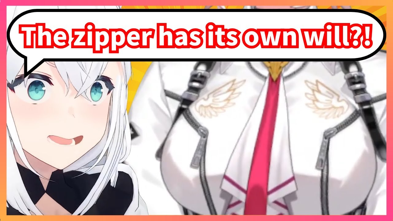 Fubuki was shocked by the vibration from Lui’s zipper!