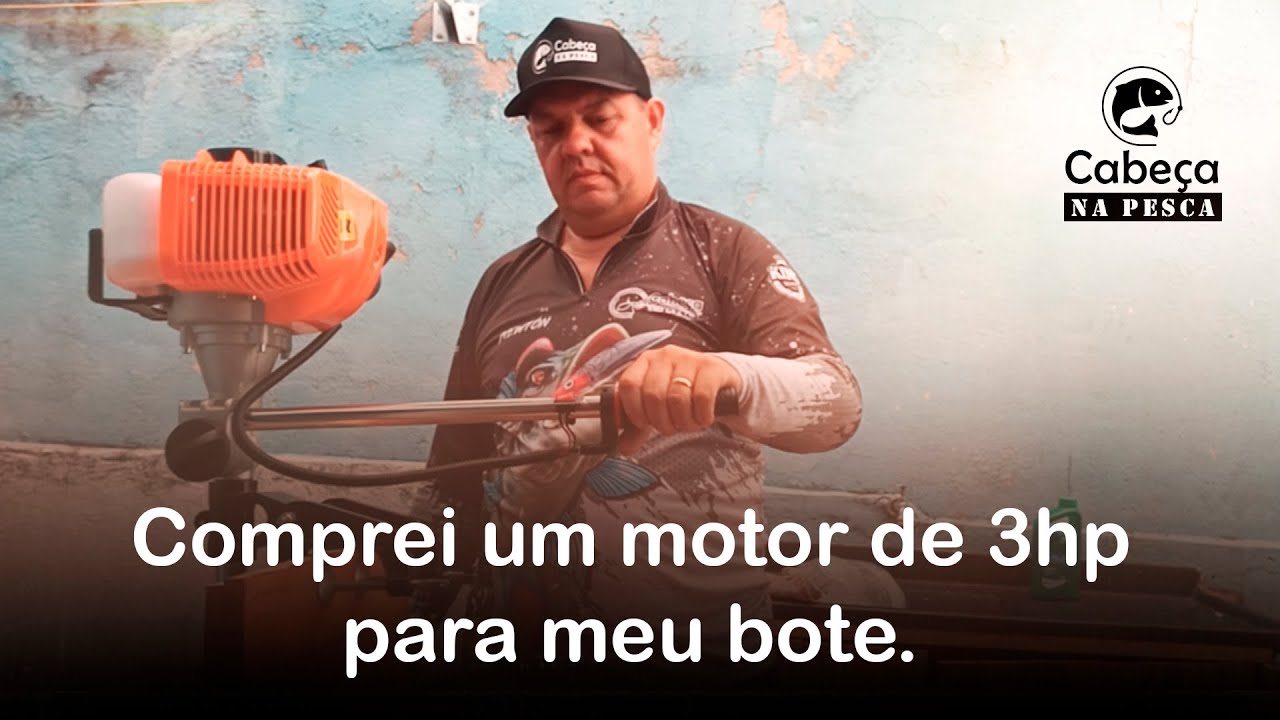 Comprei um motor de 3hp para meu bote - Montando e testando.