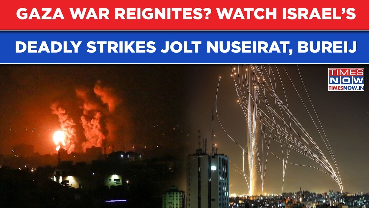 ISRAEL'S Deadly Strikes In Central GAZA| Nuseirat, Bureij Camps Destroyed, Shocking Scenes On Cam