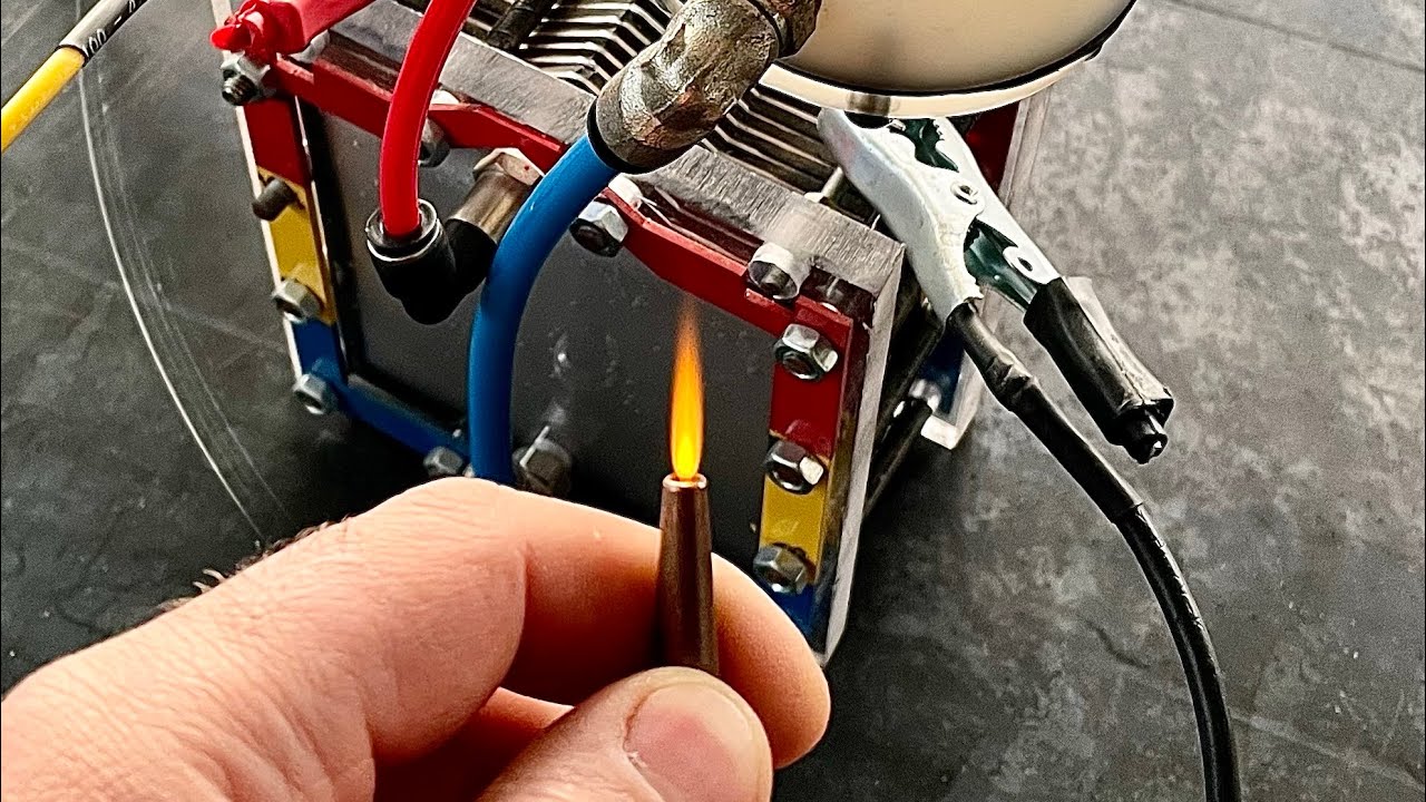 Hydrogen Generator test. How to adjust HHO amps without PWM. Water electrolysis. TORCH