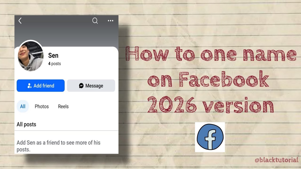 HOW TO ONE NAME ON FACEBOOK || 2026 VERSION #onename #howto #fyp