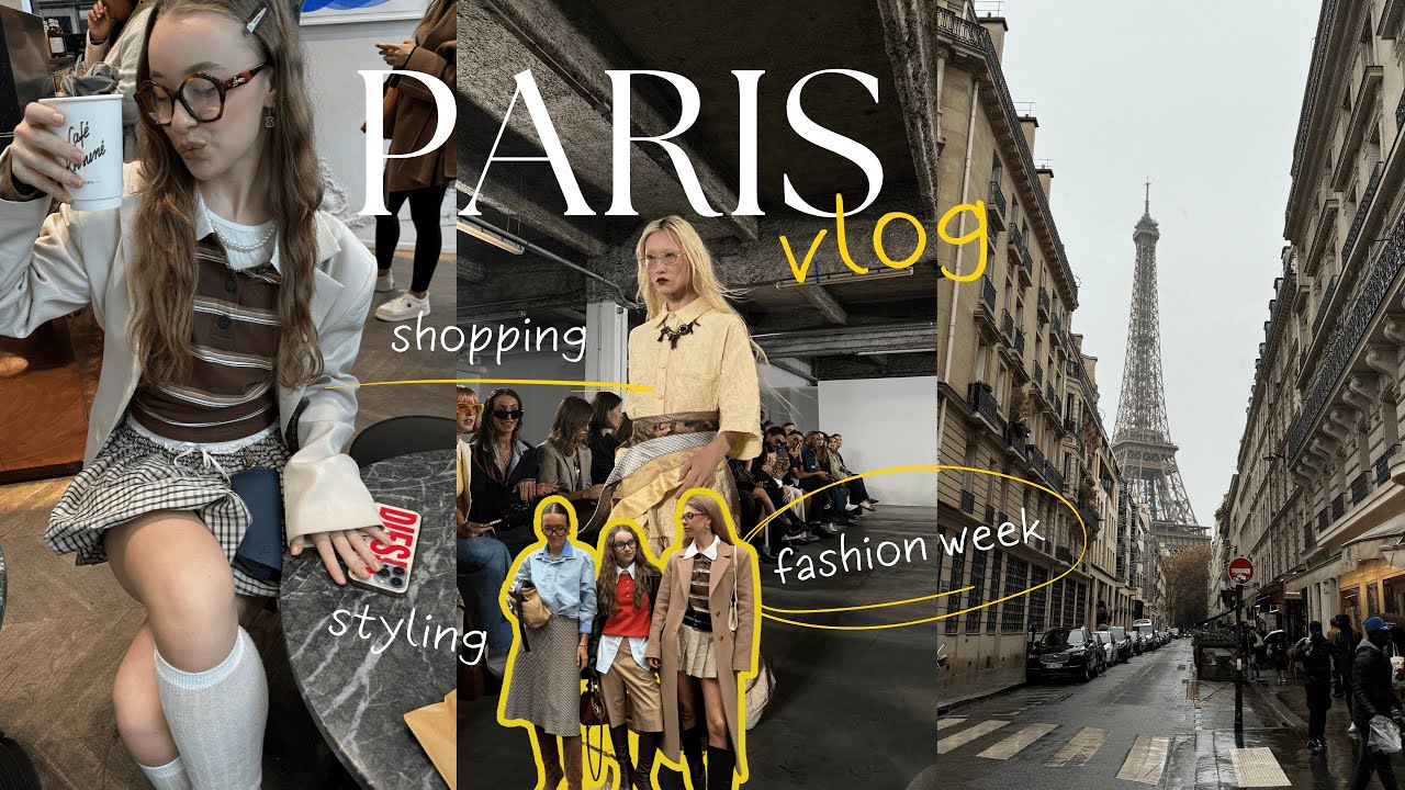 PARIS VLOG | fashion week, my first styling for a runway show, ganni show, balenciaga exhibition