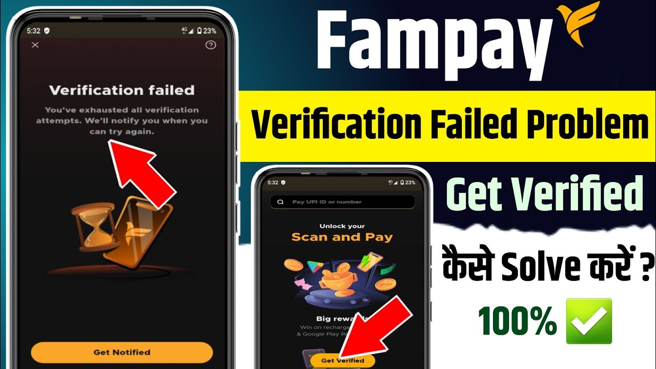 fampay get verified problem solve | fampay get verified verification failed problem solution hindi |