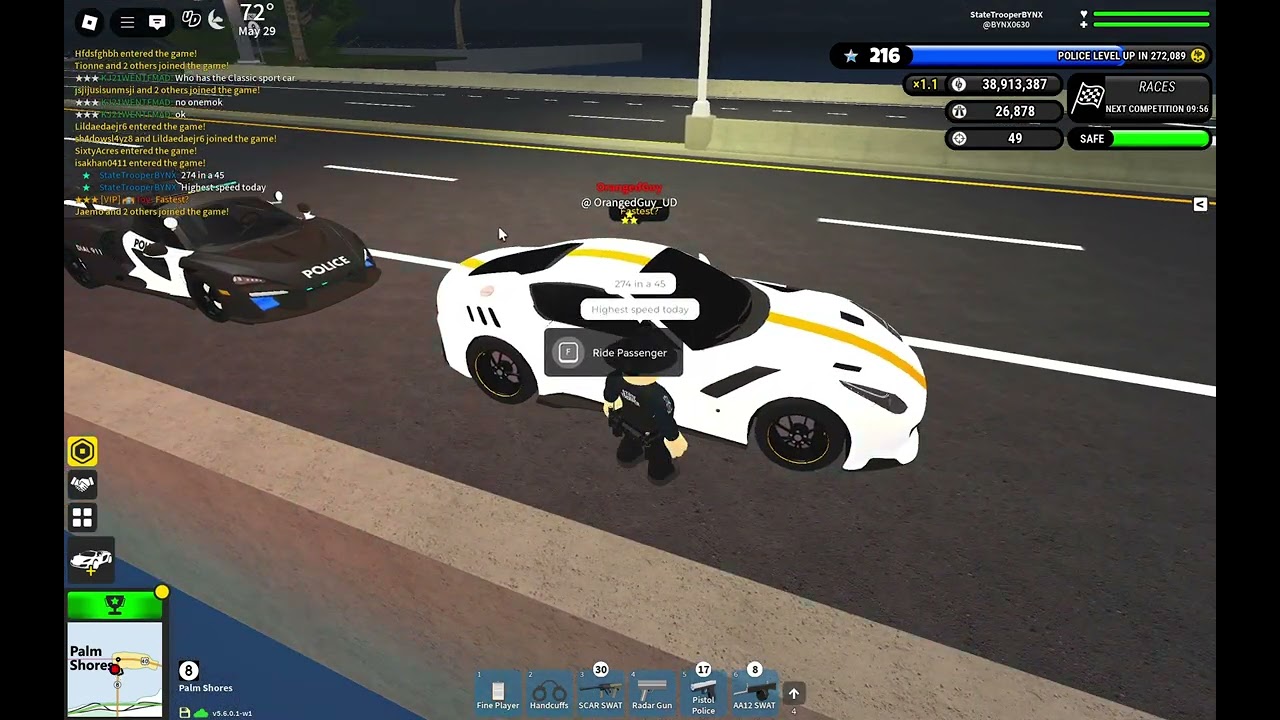 Reckless driver terrorizes city driving almost 300mph | Roblox Ultimate Driving