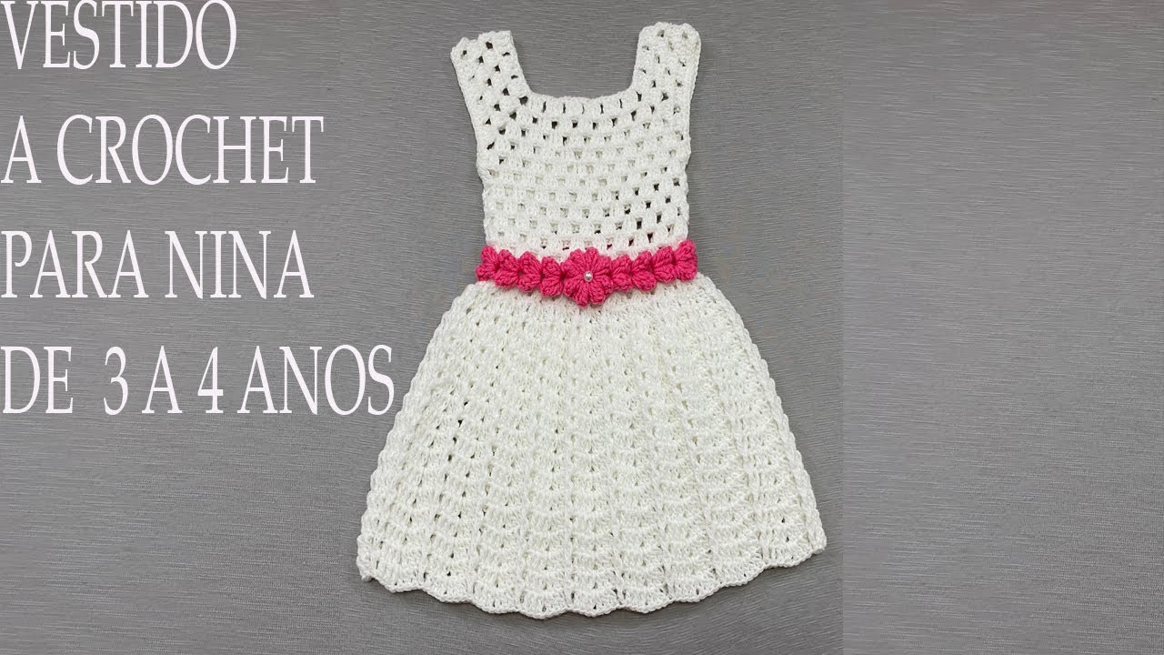 PASO A PASO PARA TEJER VESTIDO PARA NI&Ntilde;A