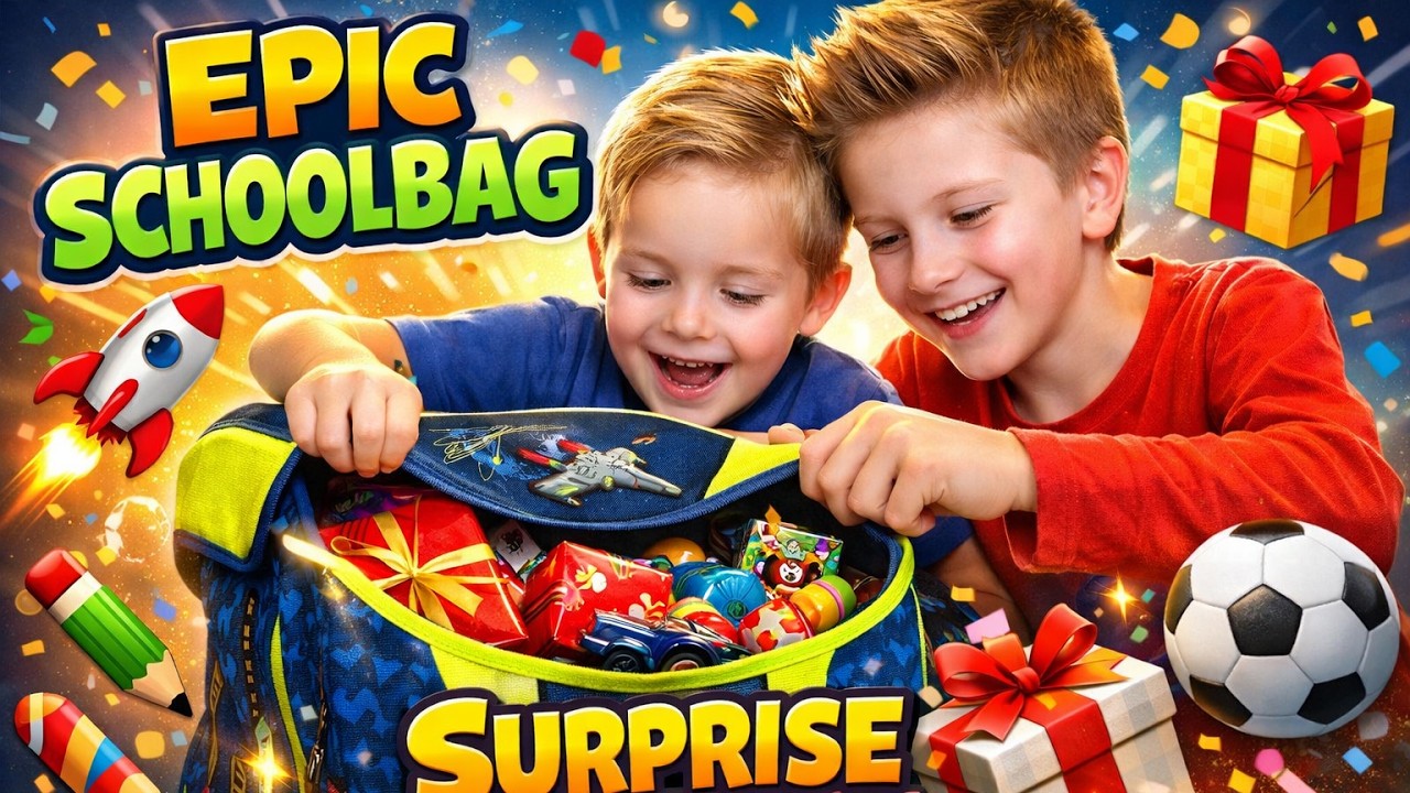 Schulranzen Überraschung zur Einschulung 🎒🎁 | Auspacken mit großem Bruder 🎈TipTapTube UNCUT Reloaded