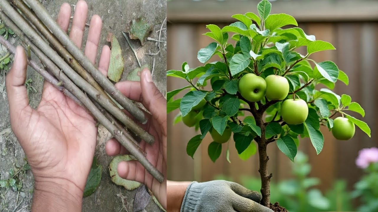 Grow Apple🍏 plant from branch cutting||আপেল গাছের চারা তৈরি #appleplant #gardening #agriculture #diy