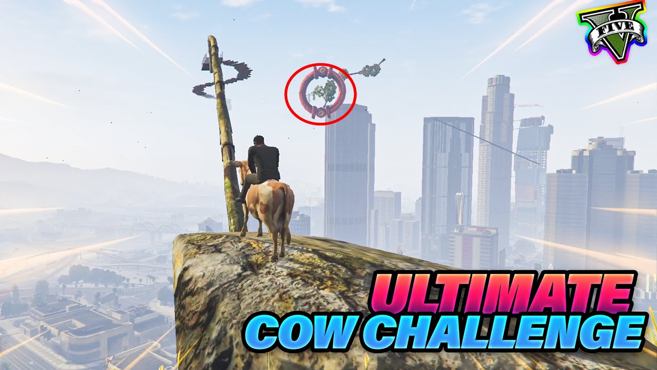 Cow epic challenge | Cow Ramp Walk | Jallikattu in GTA5