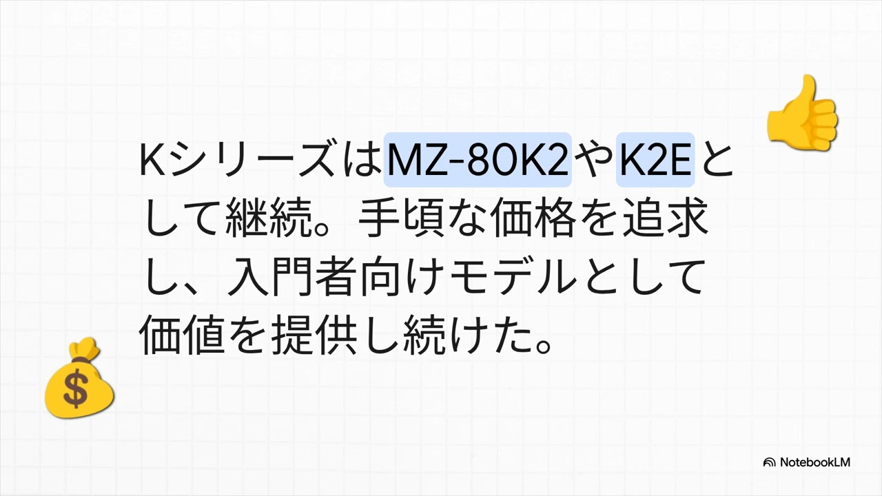 シャープMZ 80の進化
