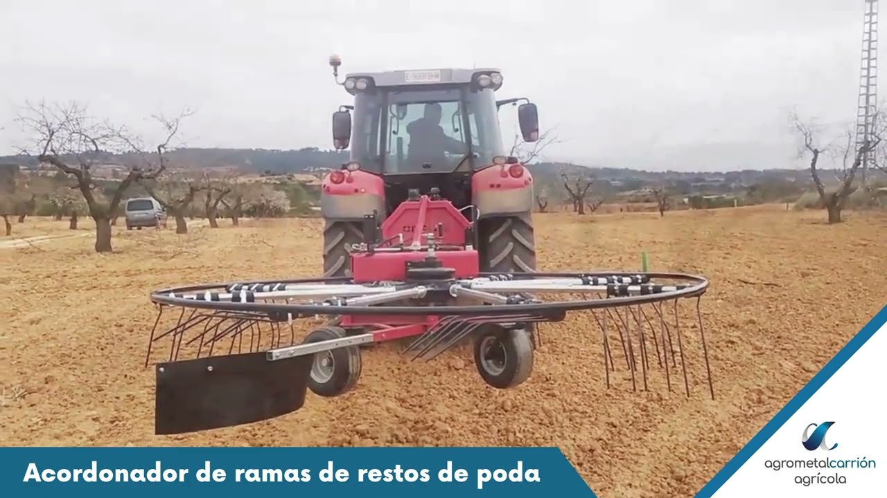 Acordonadora de ramas de restos de poda
