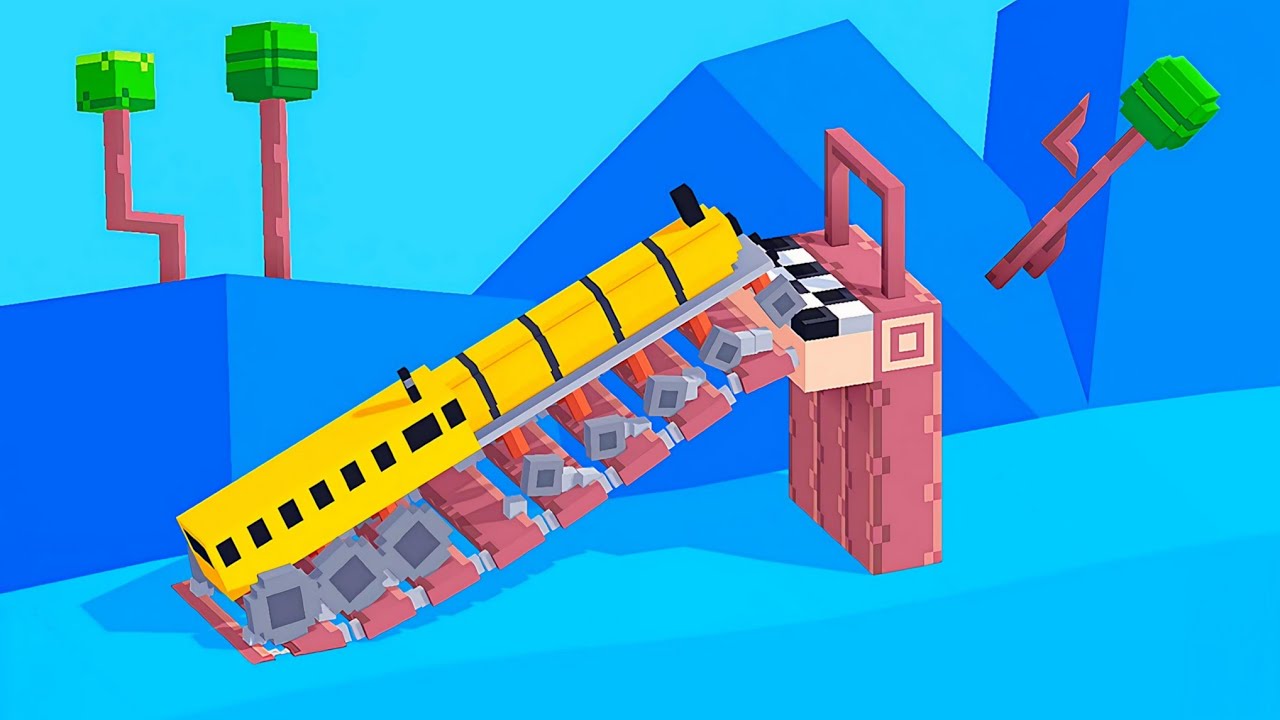 Fancade - Drive Trains Gameplay (Android, iOS)
