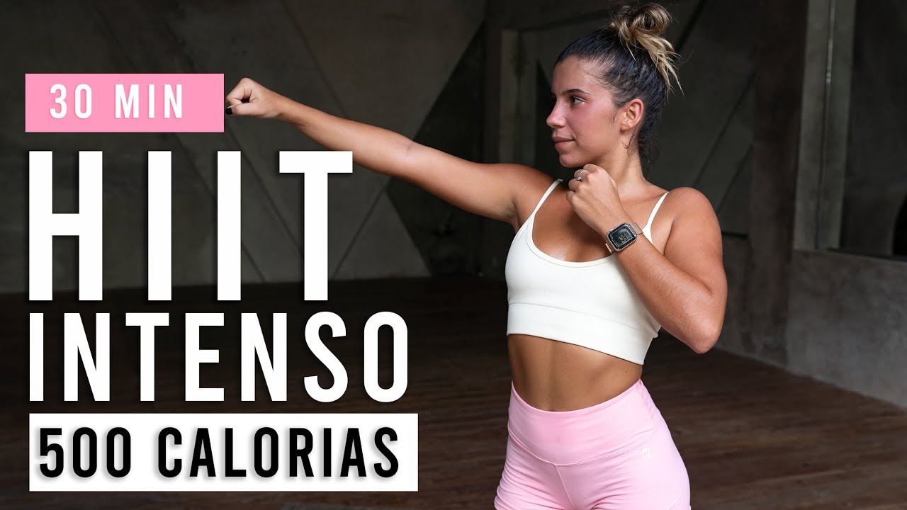 30 Min Cardio HIIT Intenso | Quema 500 Calorías Con Esta Rutina | Ejercicios Para Bajar Peso En Casa