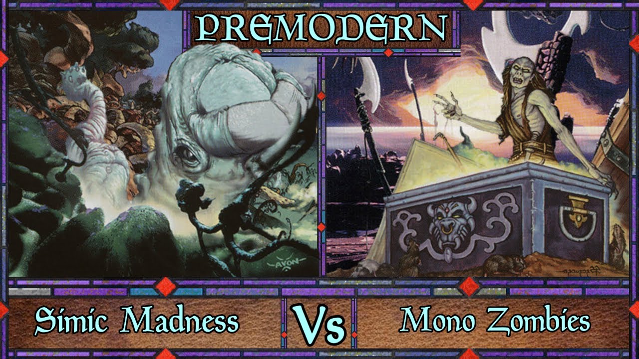 Wanna Play In The Graveyard? - Simic Madness Vs Mono Black Zombies - Paper Premodern Match