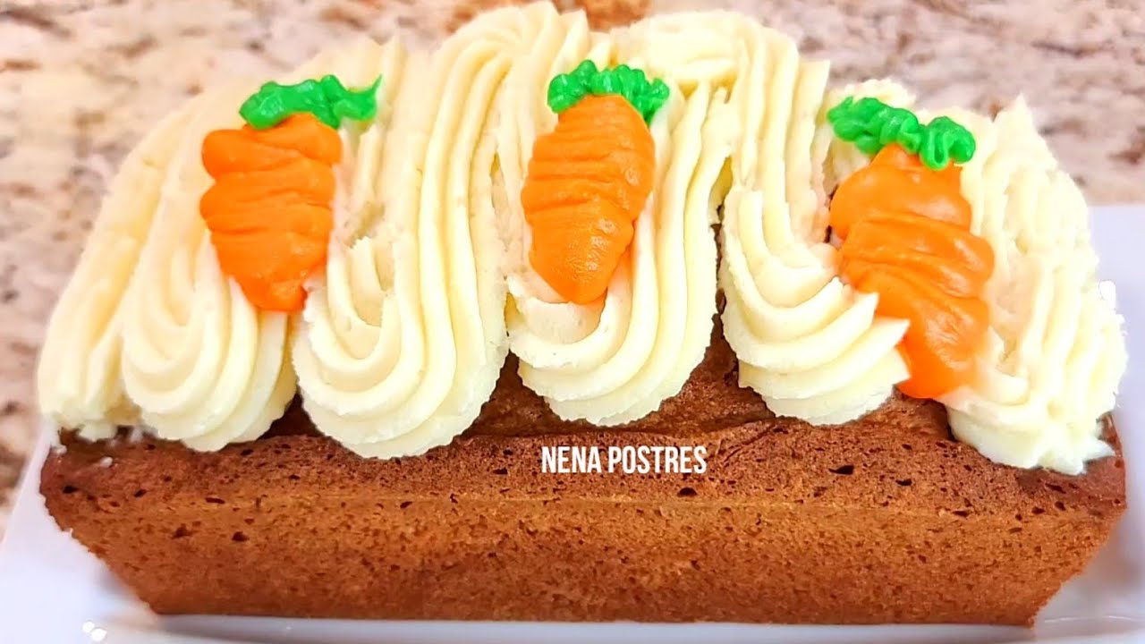 Panque de Zanahoria con Betún de Queso Crema 🥕🥕🥕🤤