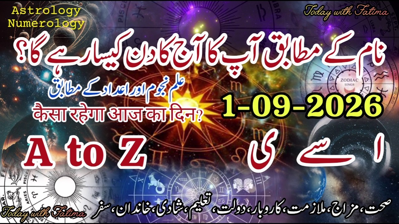 1 September 2026 Aaj Ka Din Kaisa Rahega #daily #horoscope #urdu #zodiac #astrology #name #today