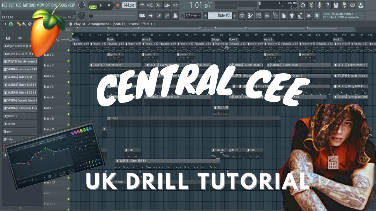 HOW TO MAKE A CENTRAL CEE TYPE BEAT 2021 (UK Drill Tutorial) (fl studio)