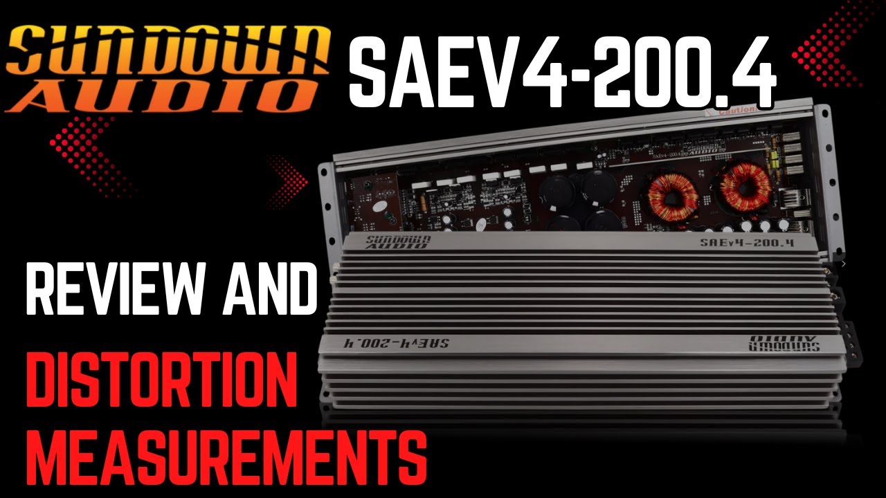 Sundown SEAv4-200.4 amplifier review and distortion measurements