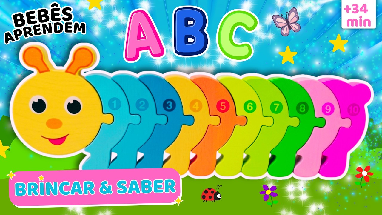 Desenho Infantil Educativo | Aprender as CORES, os N&Uacute;MEROS e o ABC | Brincar e Saber