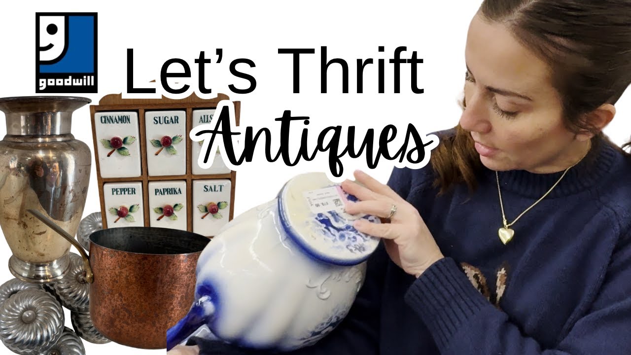Thrift with Me Antique Home Decor At Goodwill For a Cozy Cottage Style