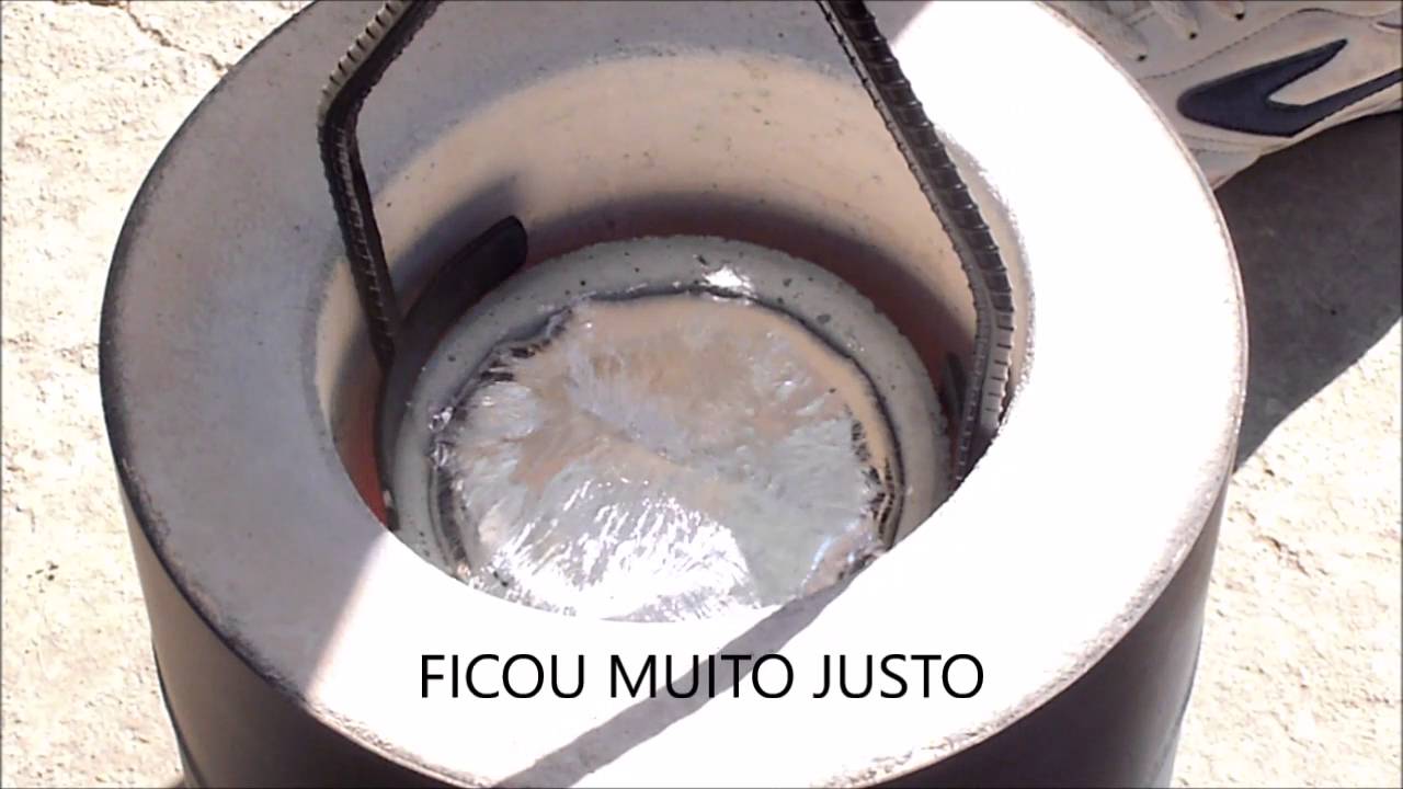 FUNDIÇÃO ALUMINIO   (testando cadinho refratário)
