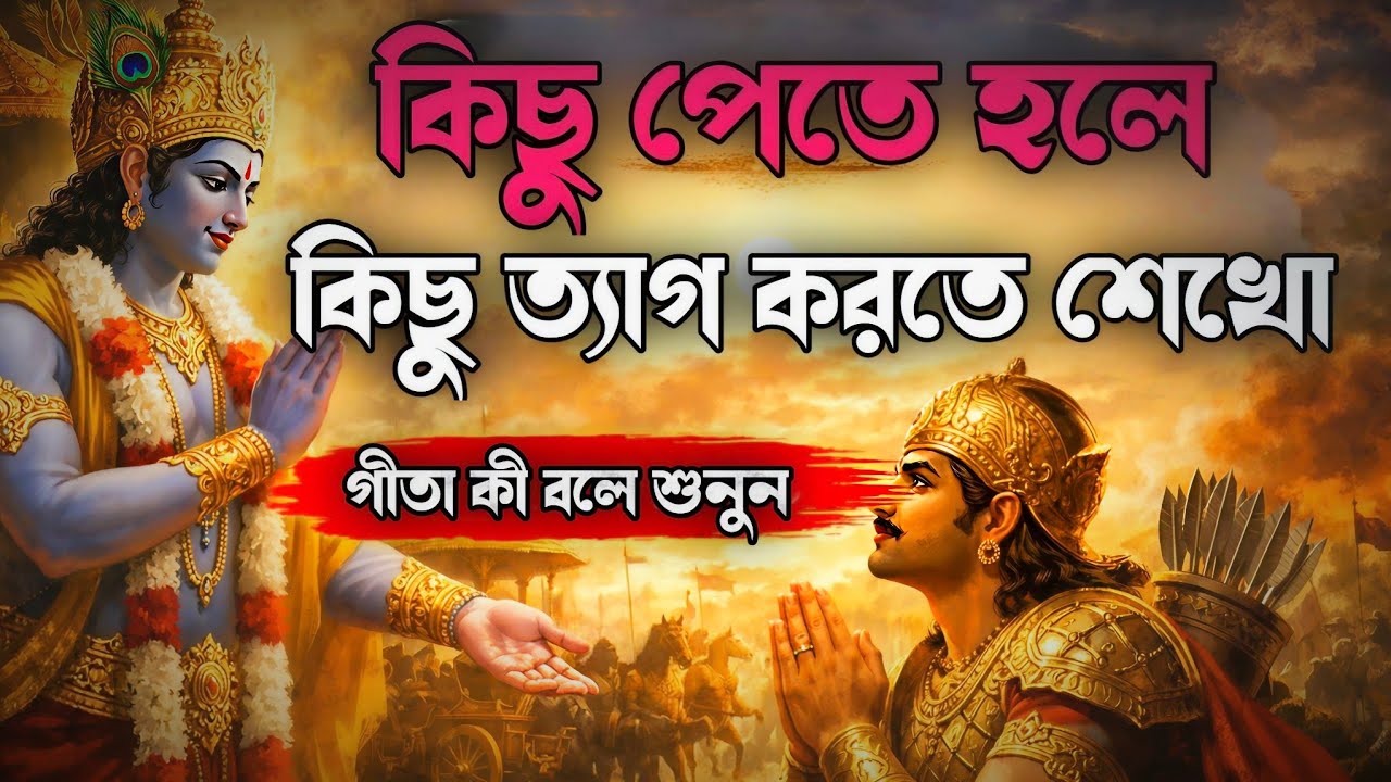 কিছু পেতে হলে কিছু ছাড়তে হয় |  গীতার শিক্ষা | Bhagwat Geeta sar in Bengali |