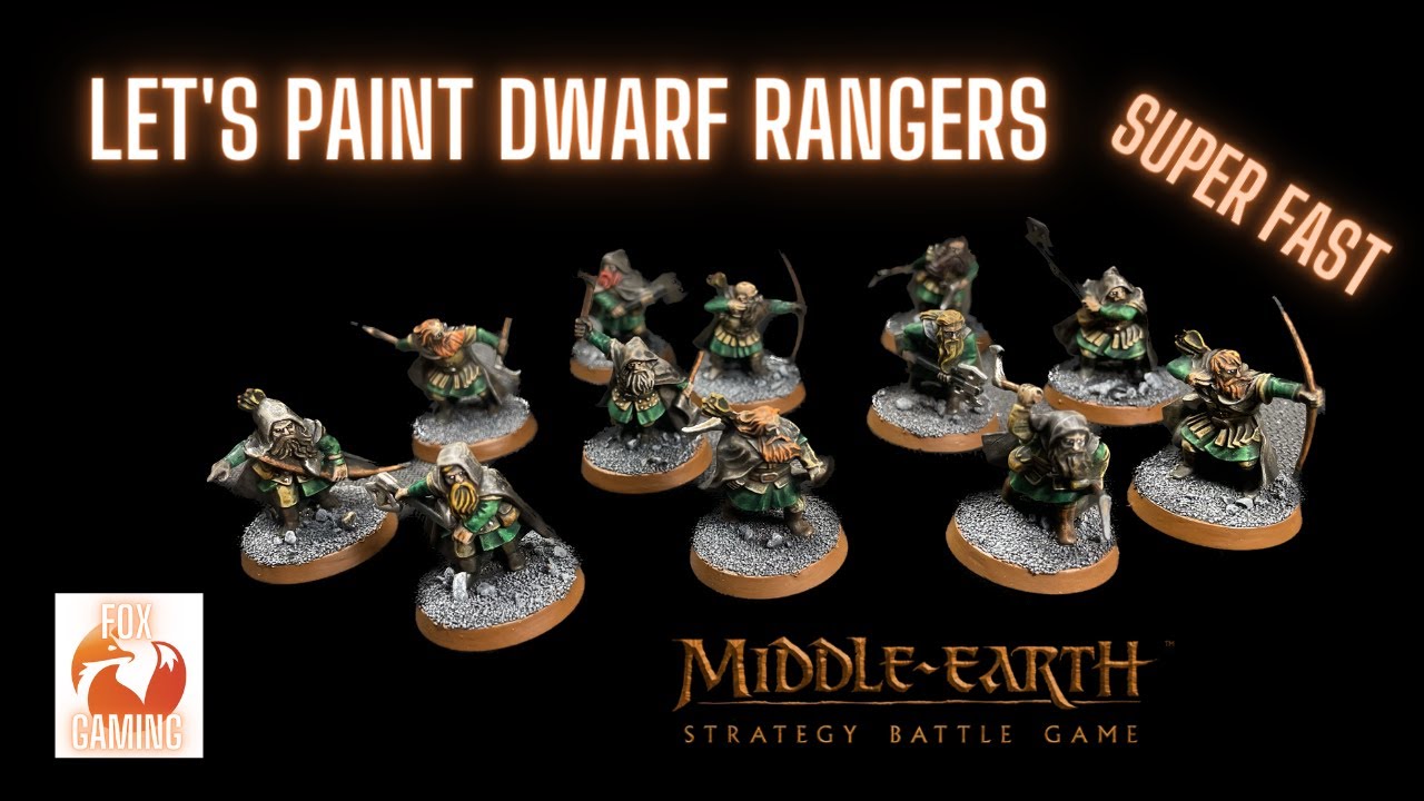 How to paint Dwarf rangers. (Fast and easy)