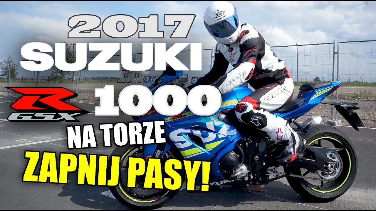 Suzuki GSX-R 1000 😈😈😈 model 2017: test na torze i Mistrz Polski za kierownicą ⚡⚡zapnij pasy!