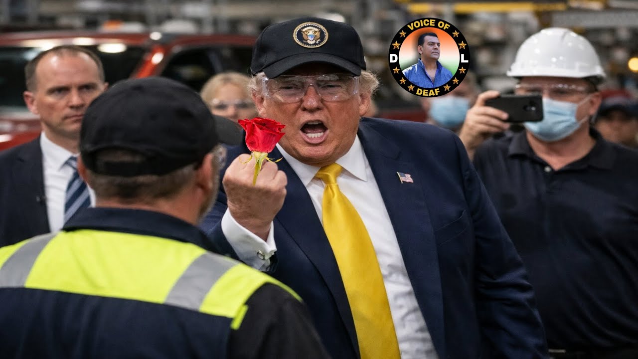 US: Trump loses his temper at Ford plant... shows m finger to man, video goes viral