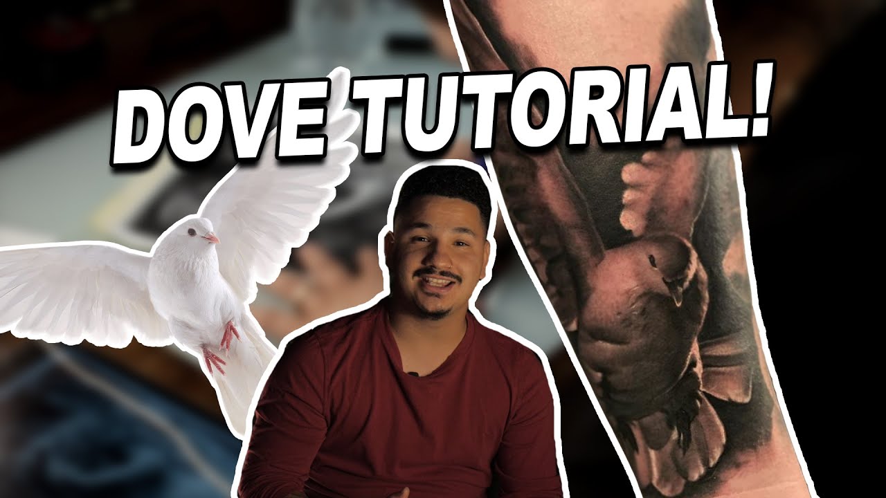 HOW TO TATTOO A DOVE !! TUTORIAL TATTOO