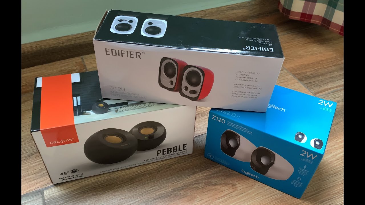 3 ALTAVOCES USB PARA PC 🟢🟢REVIEW Y COMPARATIVA🟢🟢 (LOGITECH Z120, EDIFIER R12U, CREATIVE PEBBLE)🟢