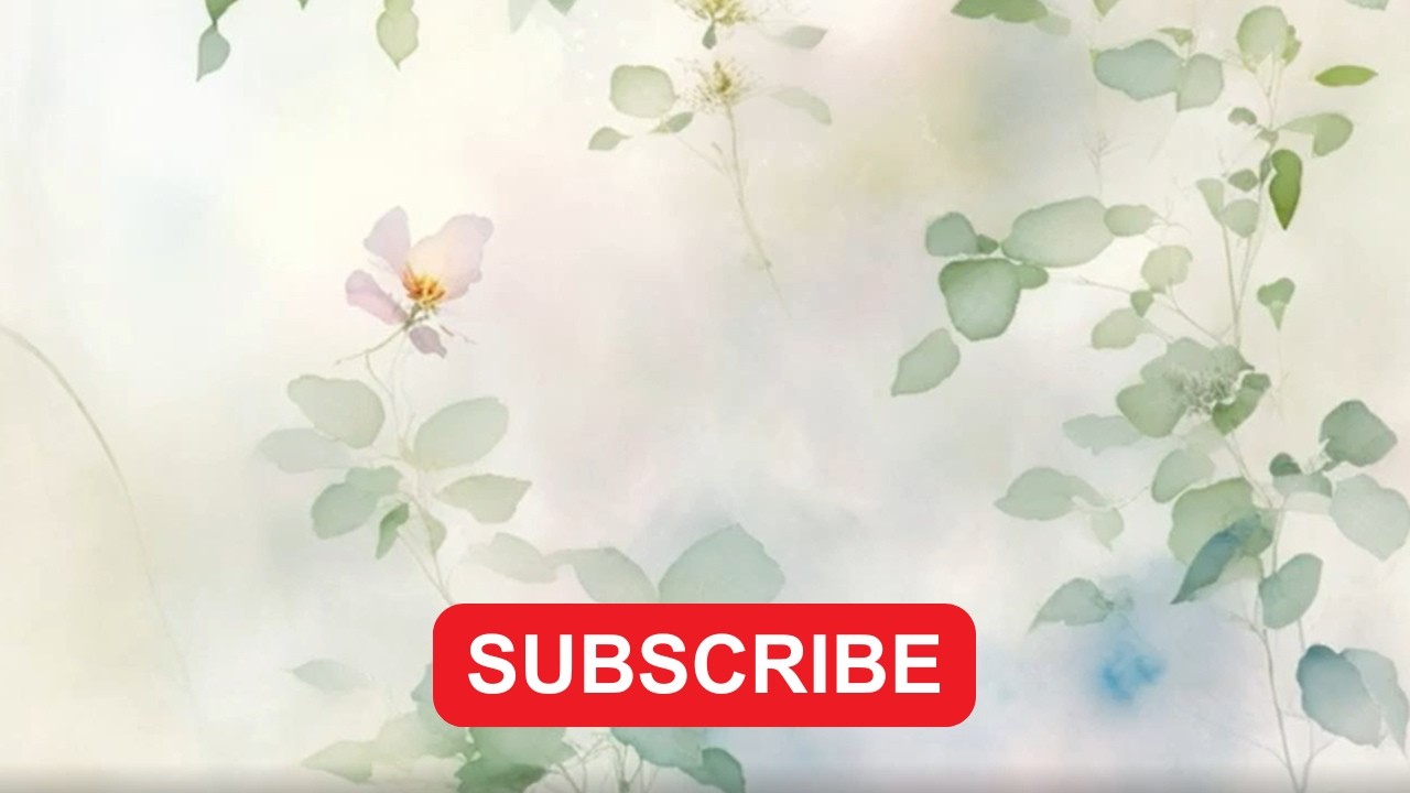 Floral Watercolour TV Screensaver – TV Wallpaper – 1 Hour – No Music, No Sound