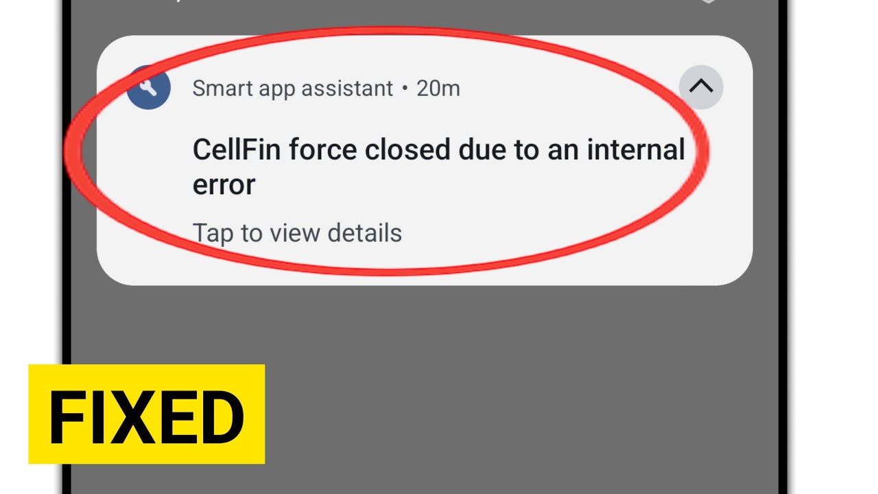 Fix force closed due to an internal error problem in Android