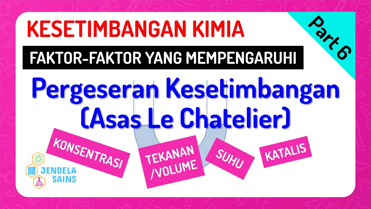 Kesetimbangan Kimia • Part 6: Faktor Yang Mempengaruhi Kesetimbangan - Asas Le Chatelier