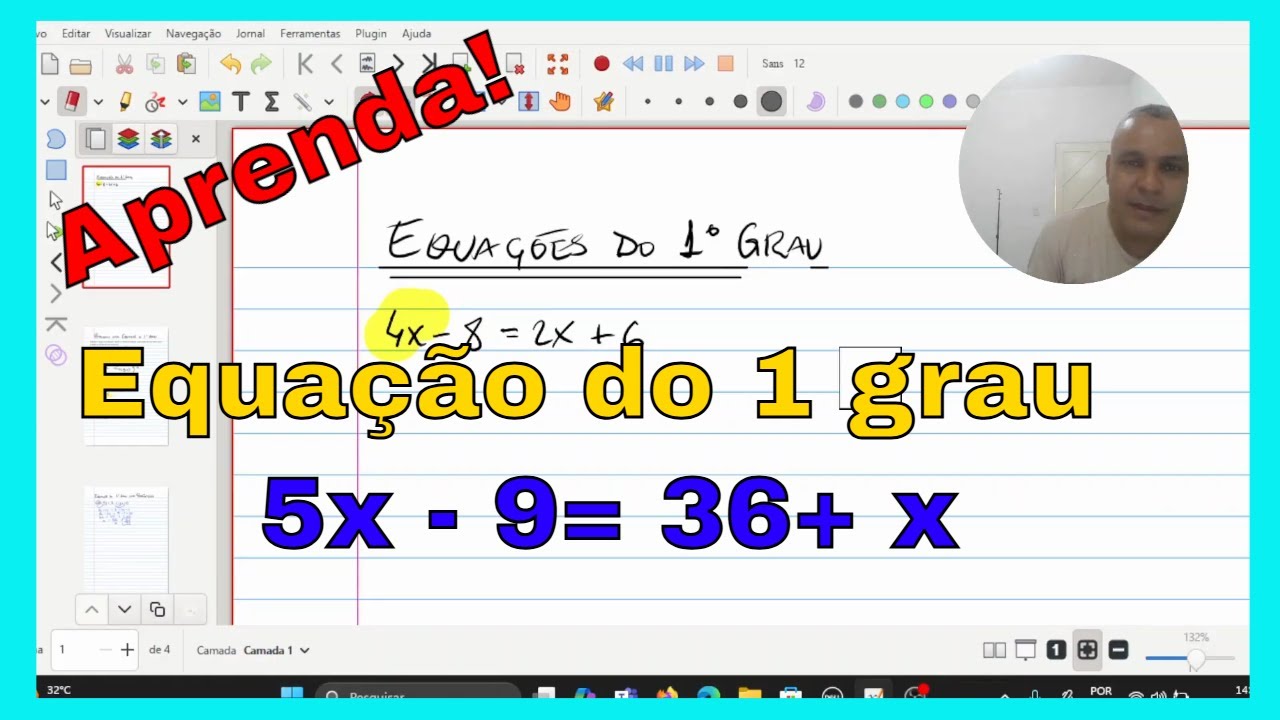 Equação de primeiro grau passo a passo | Como resolver uma equação de primeiro grau rápido e fácil