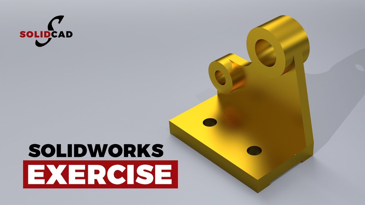 SolidWorks Exercise 32 | SolidWorks Tutorial | SolidCad