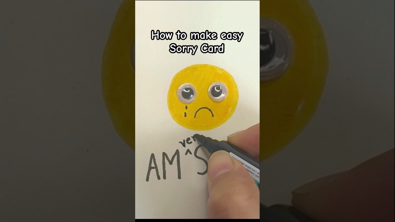 Very easy sorry card #shorts #trending #art #drawing #ytshorts #cards #easydrawing #howtodraw #easy
