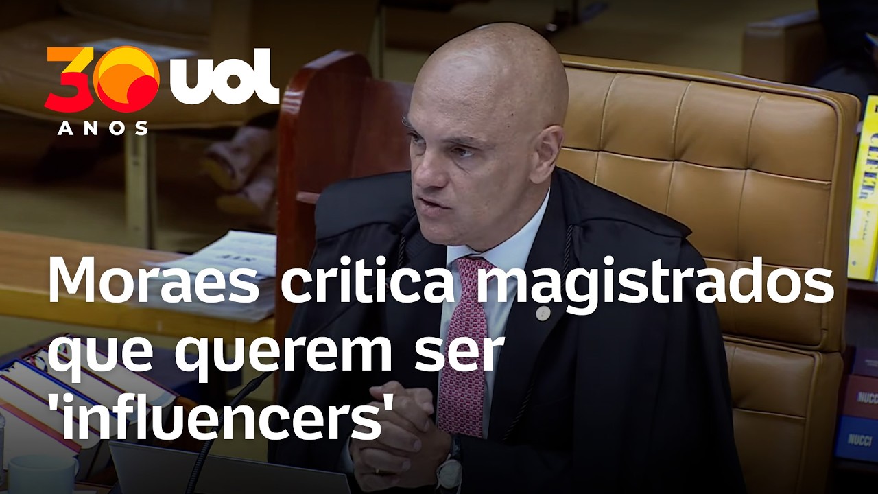Moraes critica juízes que querem ser 'influencers', e Toffoli diz que não devem opinar politicamente