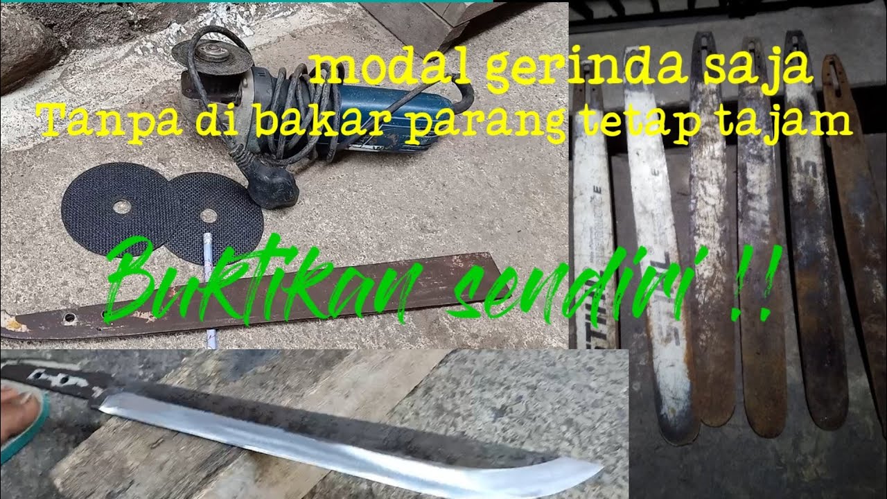 cara buat parang dari bar senso