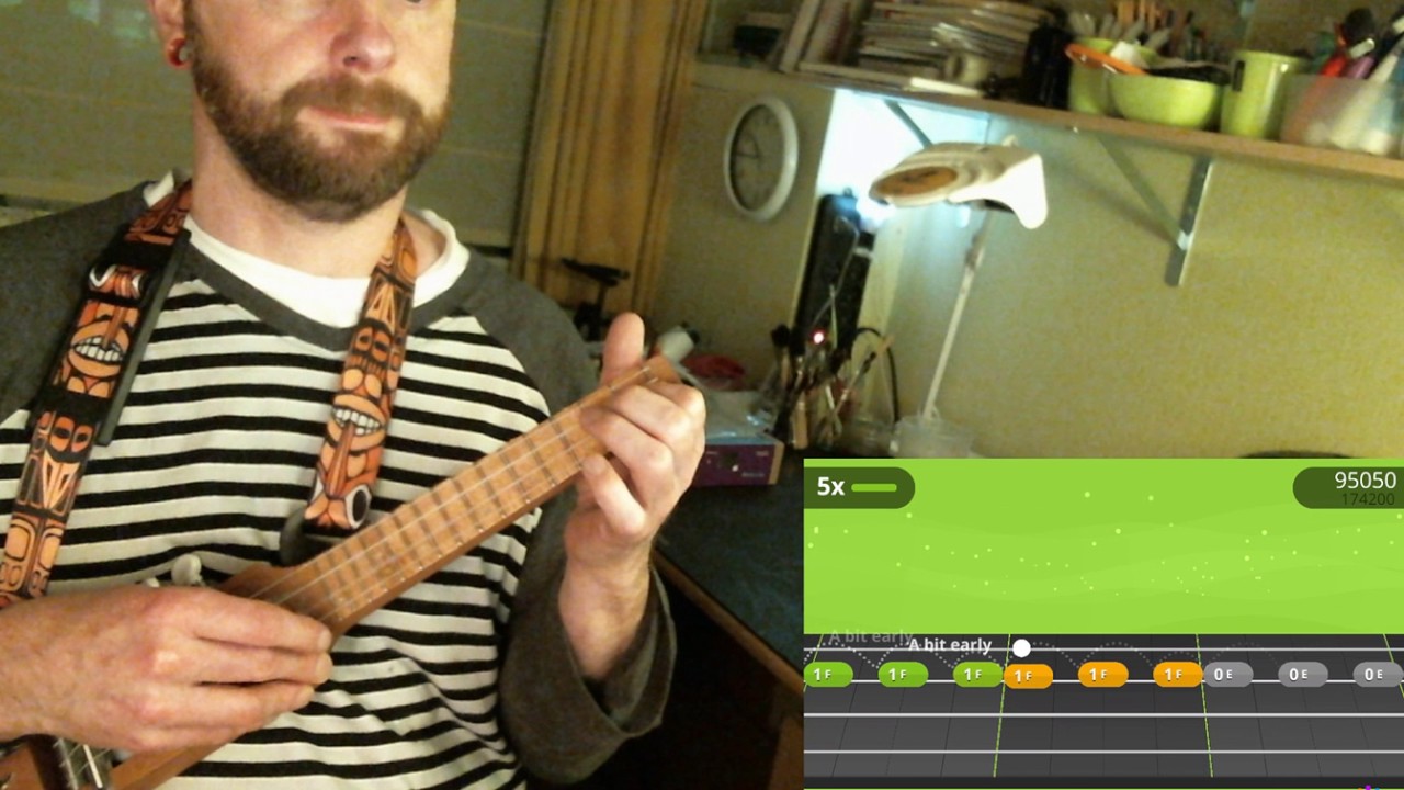 Yousician Ukulele:  La Malagueña (lvl. 2 - four fingers)