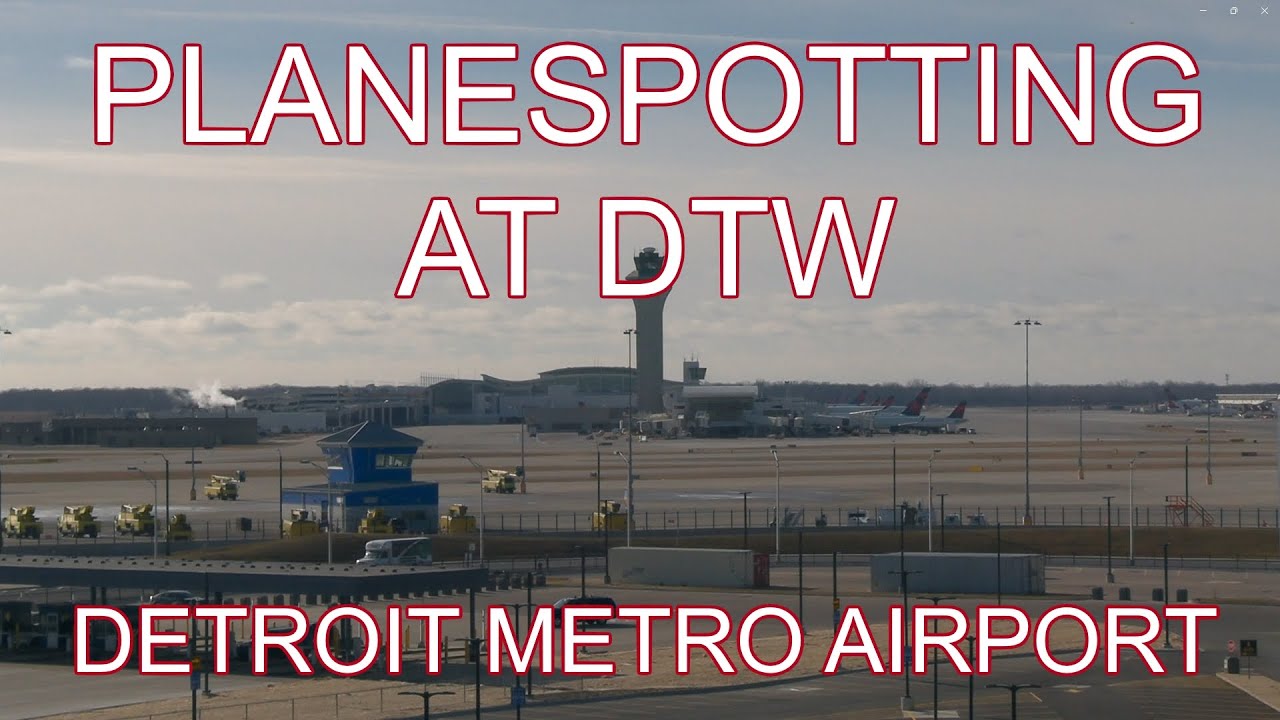 4K Plane Spotting at Detroit Metro Airport - January 5th, 2025 #planespotting #dtw